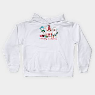 Nurse Gnomes Merry Christmas Kids Hoodie